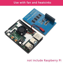 Raspberry Pi 4 LCD 3.5 Inch Touch Display with ABS Case  Cooling Fan Kit